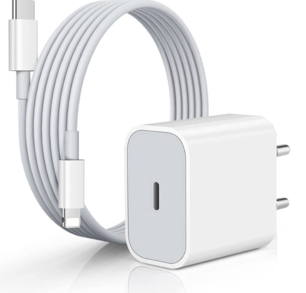 iPhone Original 20W Charger PD 3.0 USB-C Fast Charger with USB Type-C Cable – White