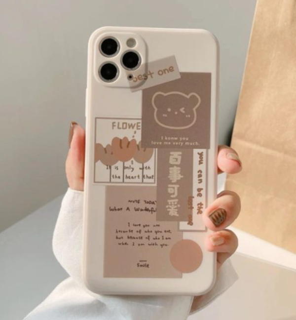 Brown Kawaii iPhone Case – Cute and Cozy Protection with a Unique Style - Image 2